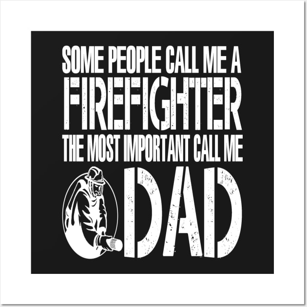 FAther (2) FIREFIGHTER DAD Wall Art by HoangNgoc